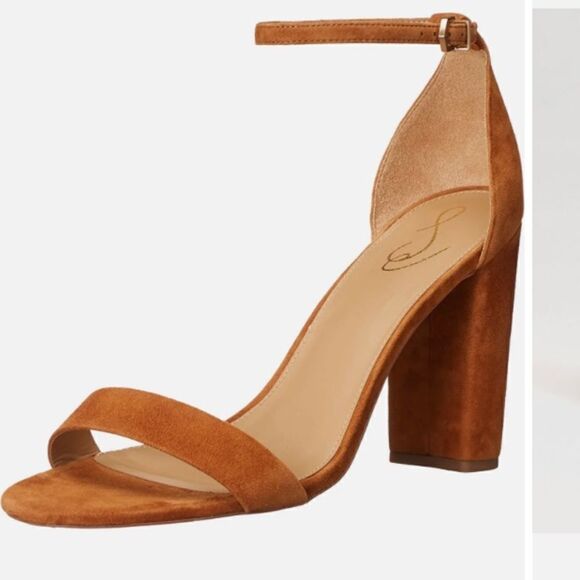 NIB Sam Edelman Yaro Block Heel Brown Suede - Picture 1 of 6